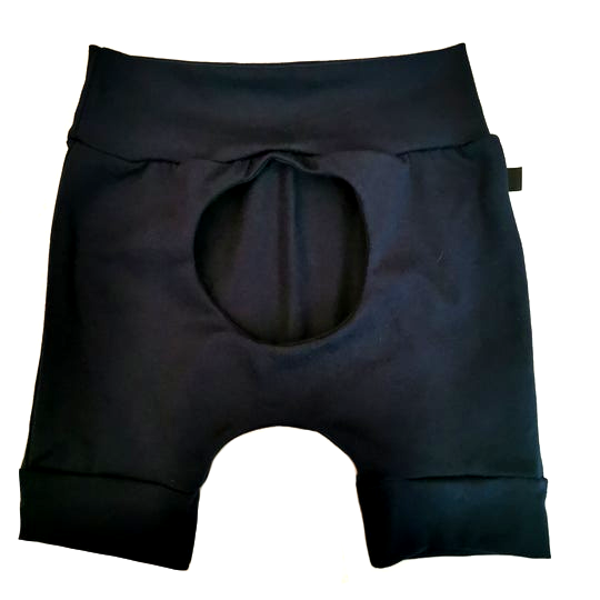 short hublot demi-taille marine