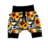 Short, culotte courte demi-taille tournesol