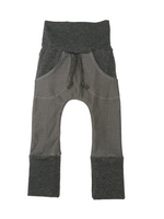 Jeans gris coupe droite avec poches
