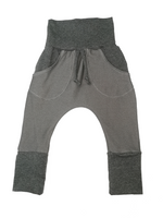 Jogger jeans gris avec poches