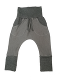 Jogger jeans gris avec poches