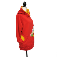 Hoodies MEDIUM ''fraicheur rouge''