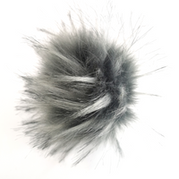 Pompons gris chiné