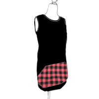 camisole longue femme PRÉ-COMMANDE carreauté rouge