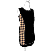 camisole longue femme PRÉ-COMMANDE carreauté jaune